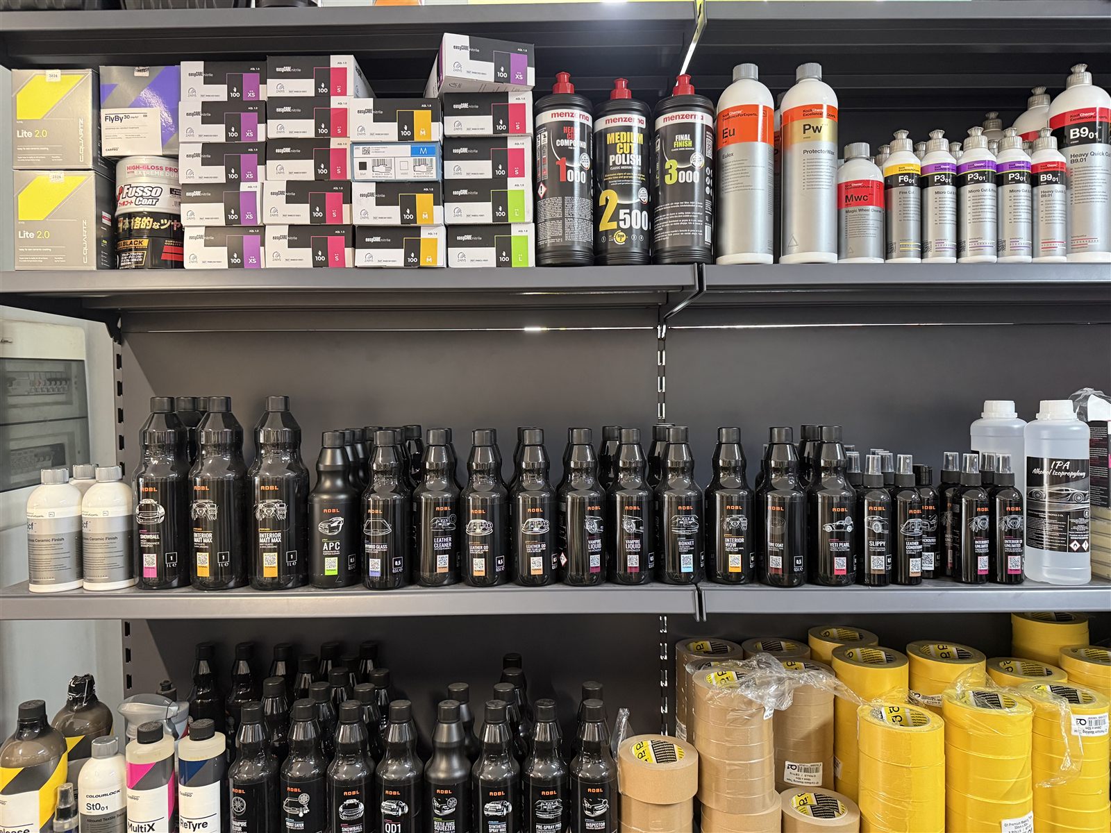 Produkty detailingowe: Menzerna, Koch-Chemie, ADBL