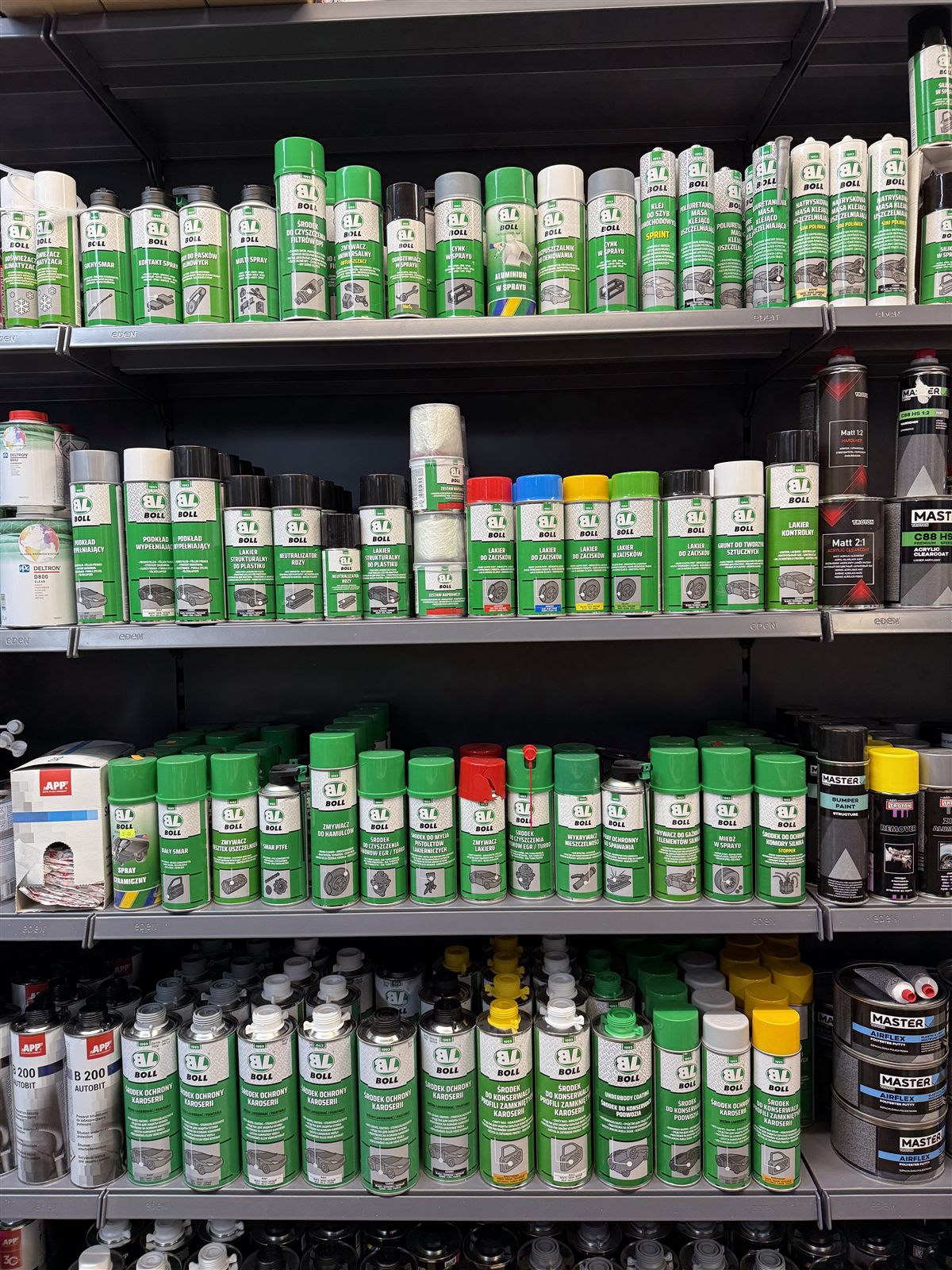 Ściana sprayów technicznych Boll